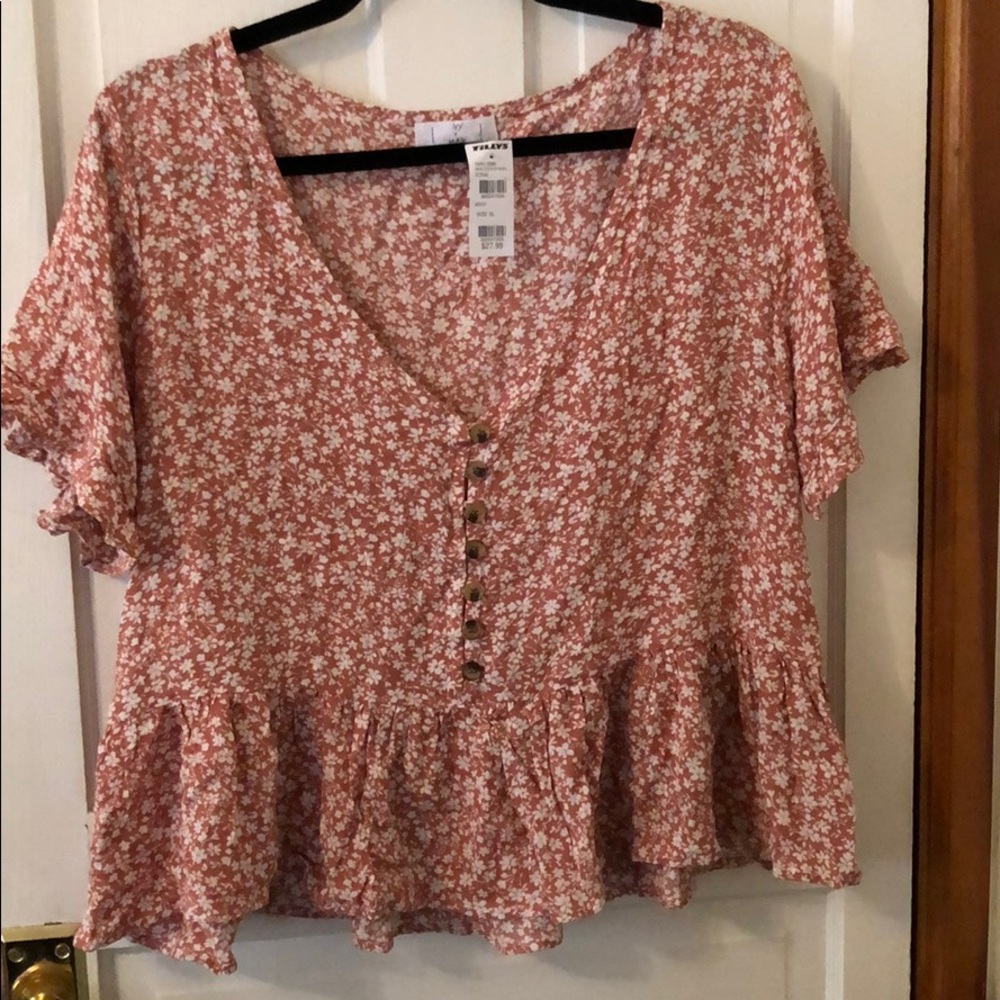Floral babydoll style top